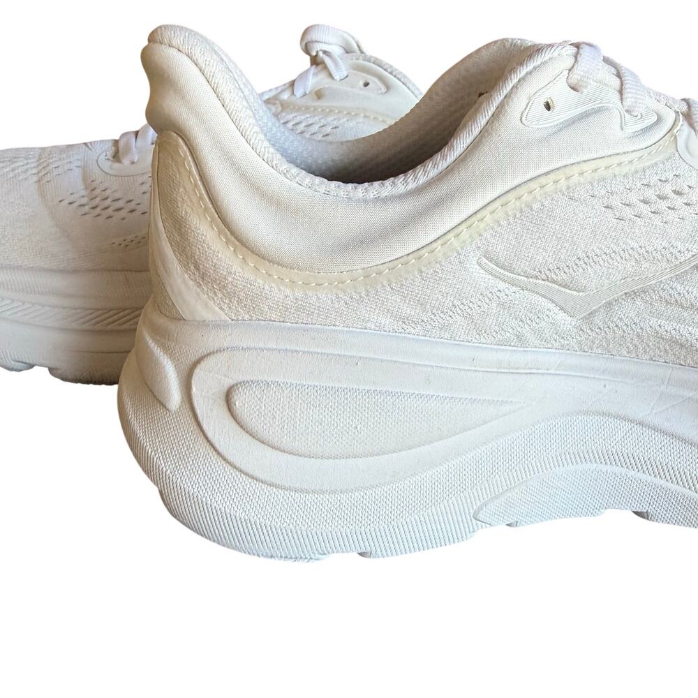 HOKA Women's Bondi 9 White Running Shoes Max Cushion Walking Sneakers - 8.5 EE - Picture 7 of 12